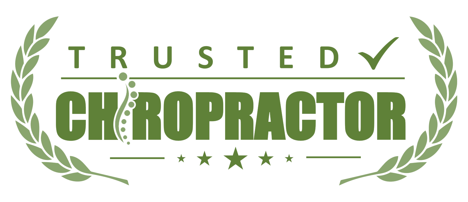 Trusted chiropractor badge.